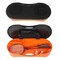 Portable Badminton Net Set Storage Box Base With 2 Battledores 2 Shuttlecocks Large Orange